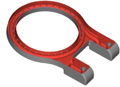 Mechanical engineering: Ring flushing Manufactured as a single piece, requiring no assembly